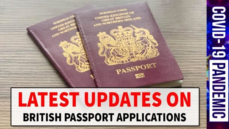 BRITISH PASSPORT APPLICATIONS & PROCESSING UPDATE | HM PASSPORT OFFICE