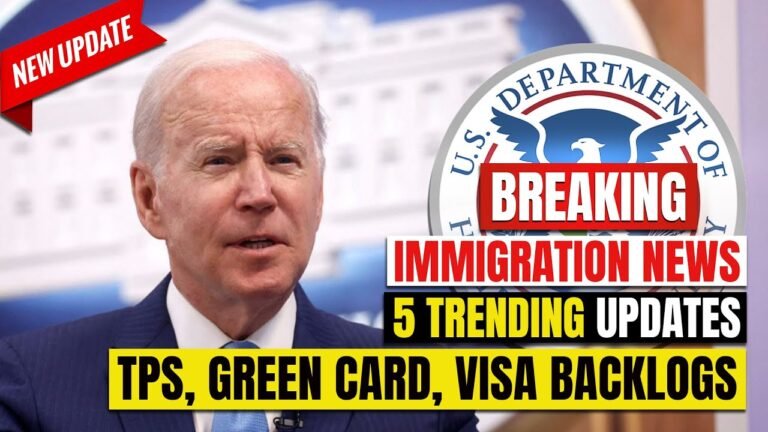 Breaking US Immigration News : 5 Trending Updates, TPS, Green Card, Visa Backlogs | USCIS