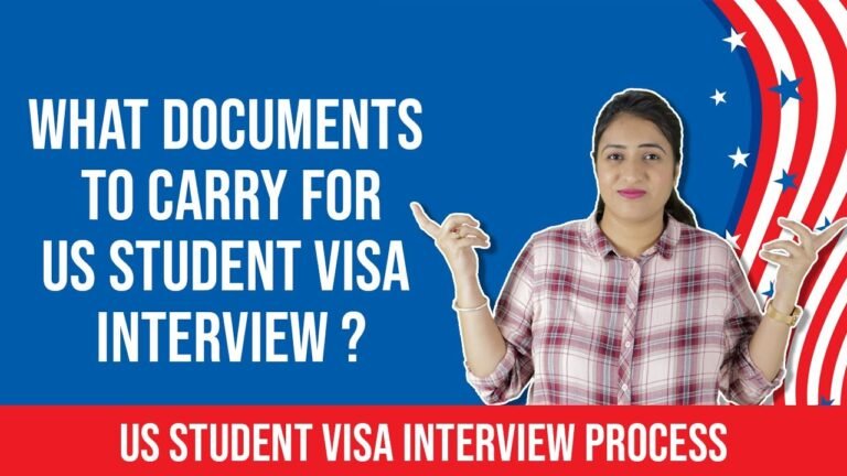 Documents for US Student Visa Interview | US Study Visa | Study in USA 2022