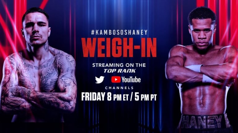 George Kambosos vs Devin Haney | OFFICIAL WEIGH-IN