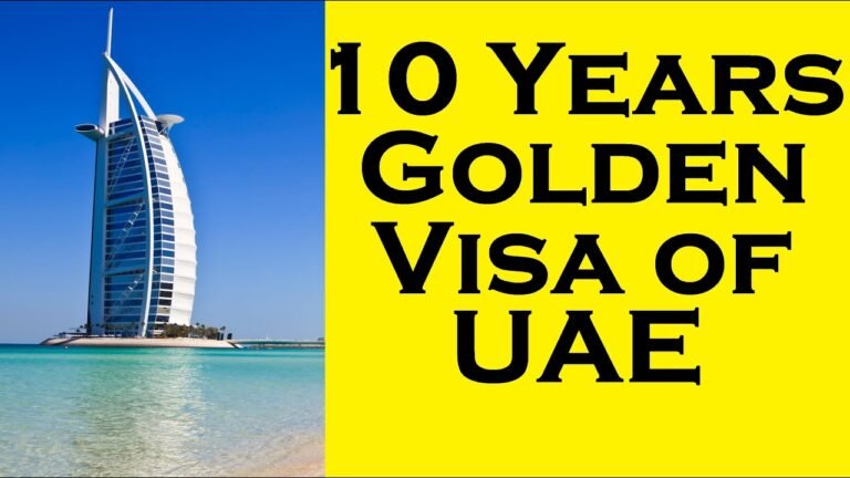 Golden  Visa of UAE | Dubai Investor Visa | Talent Visa of UAE | UAE visa