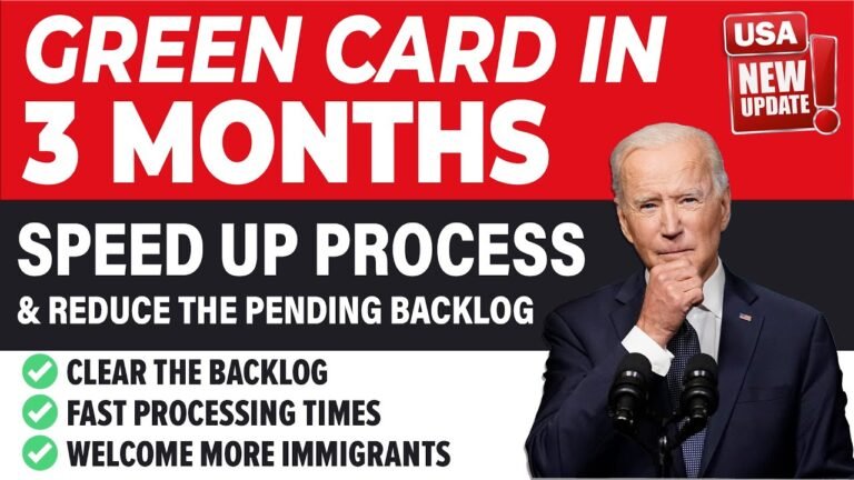 Green Card in 3 Months : Speed Up Process & Reduce the Pending Backlog | USCIS News