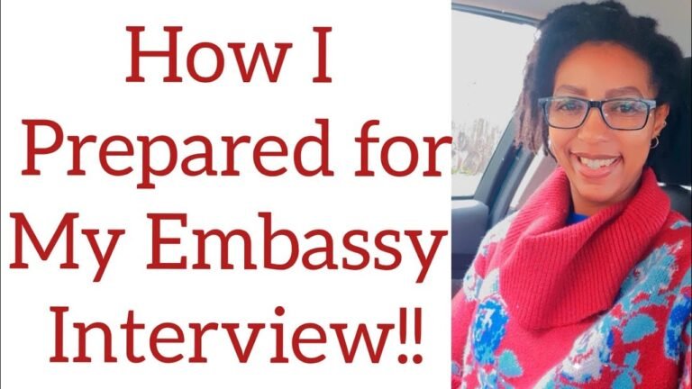 How I prepared for my USA Embassy Interview. #EB3Visa