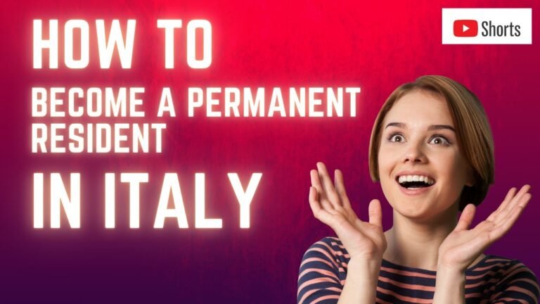 How Italy Work permit Can convert you into Permanent Residency in Europe #shorts