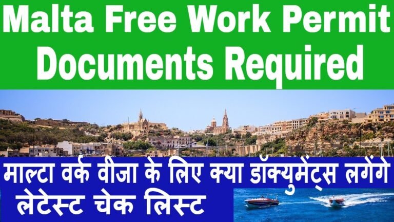 Malta Free Work Permit Documents Required | Latest Checklist for Malta  Work Visa