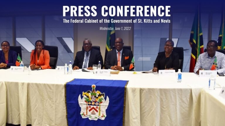 Press Conference | Cabinet of the Government of St. Kitts and Nevis – June 1, 2022