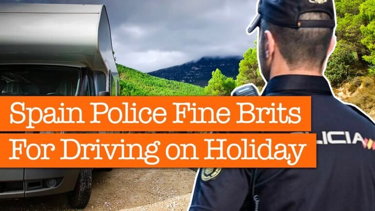 Spanish Police Fine Brits For Driving On Holiday