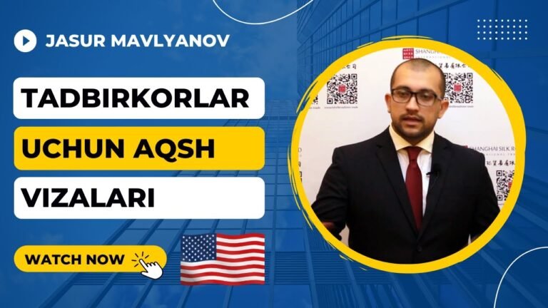 Tadbirkorlar uchun Amerikaga ko'chib o'tish yo'llari | Jasur Mavlyanov