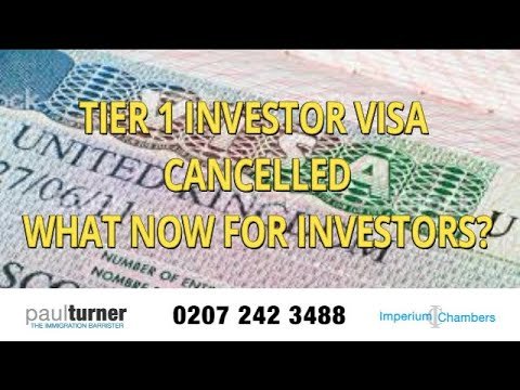 Tier 1 Investor Visa Cancelled – what now for Investors?