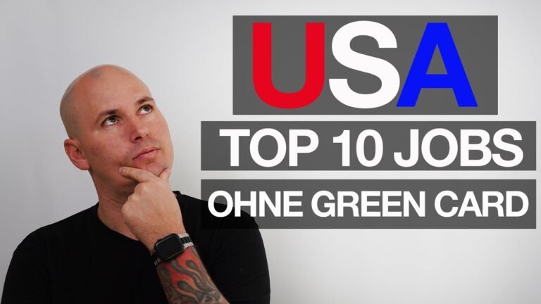 Top 10 Jobs um in die USA auszuwandern ohne Green Card // Und Tschuess Deutschland