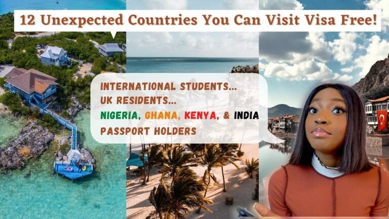 Visa Free Countries For UK Residents |International Student| African Passport Holders