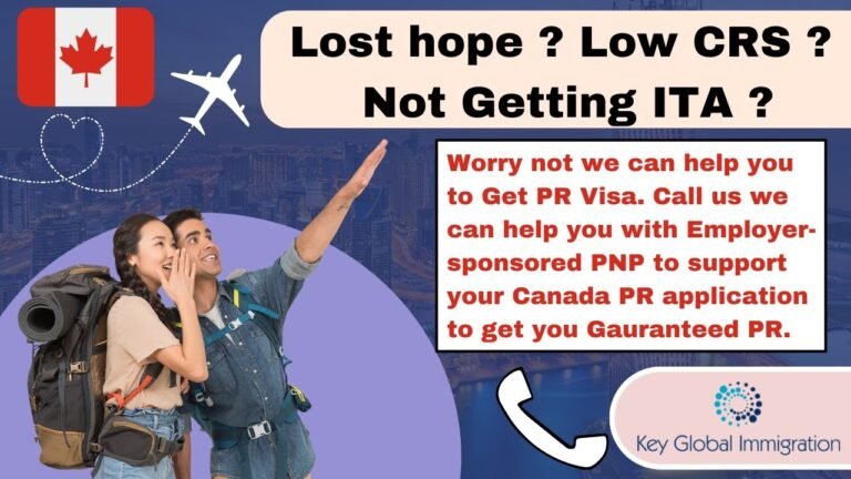 Canada PR visa ! Low CRS ? Not Getting ITA ? Call us we can help you !