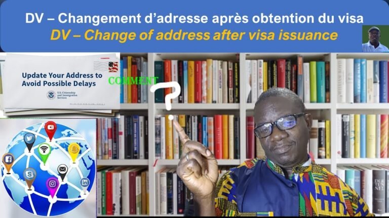 DV – Changement d'adresse (une fois aux USA) – Green Card & SSN