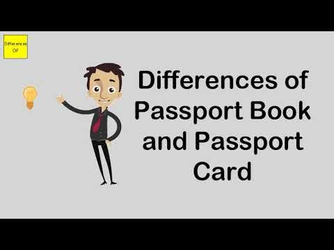 Differences of Passport Book and Passport Card