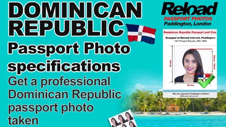 Get your Dominican Republic Passport Photo and Visa Photo snapped in Paddington