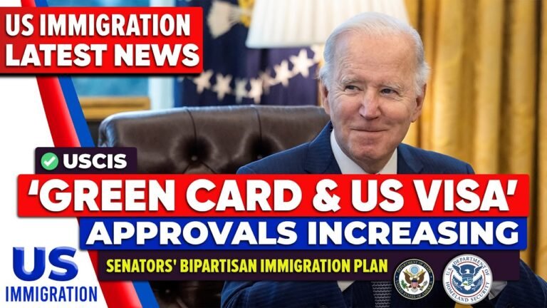 Green Card & US Visa Approvals Increasing : Senators' Bipartisan Immigration Plan | Immigration News