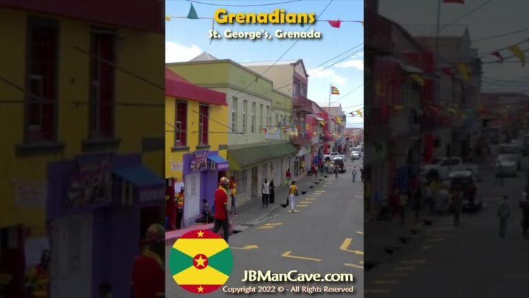 Grenadian People in St. George's Grenada Caribbean by JBManCave.com #Shorts