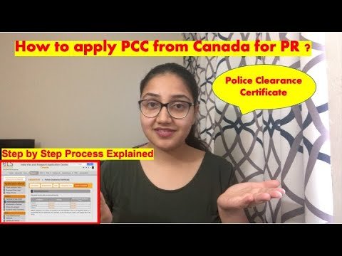 How to apply for PCC (Police Clearance Certificate) from Canada?