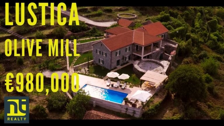 Lustica Olive Mill – Lovingly Restored Stone Millhouse For Sale