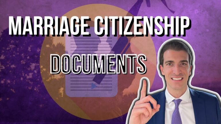 Marriage-Based Citizenship Documents