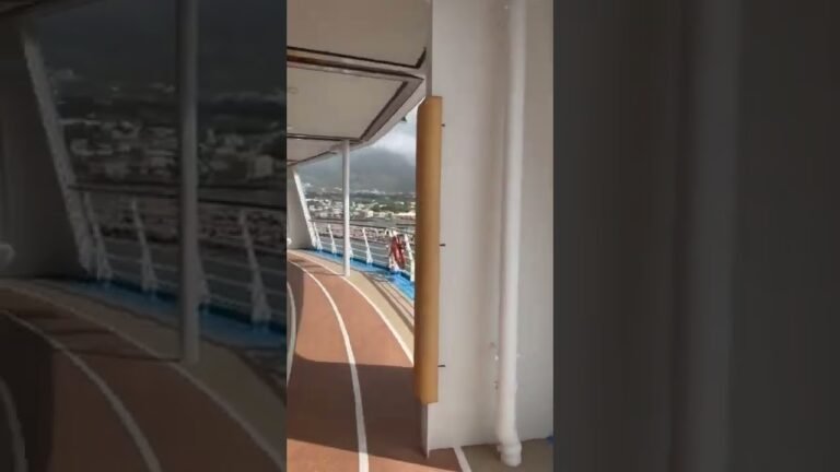 Morning jog while docked in Basseterre, St Kitts.