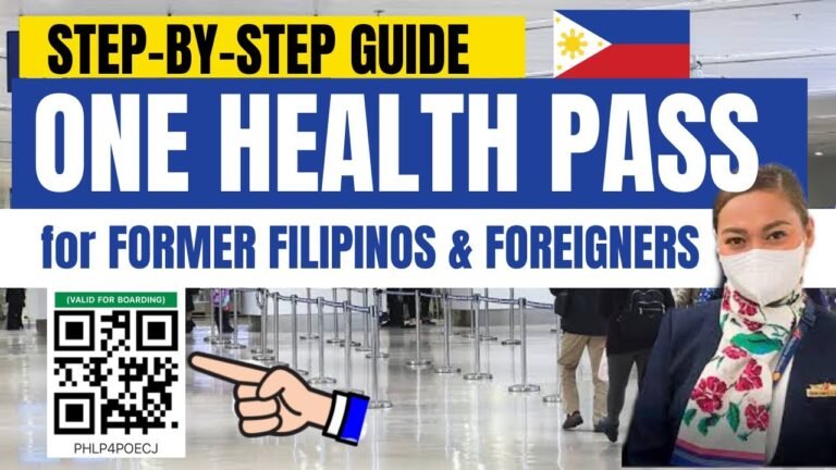 NEW QUESTIONS & UPDATED ONE HEALTH PASS REGISTRATION PROCESS FOR BALIKBAYANS & FOREIGNERS