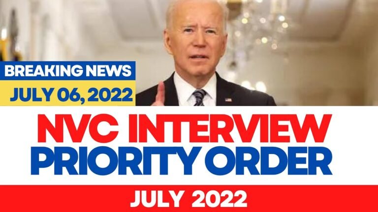 NVC INTERVIEW Priority JULY 05, 2022 | Processing Time, Case Creation, Review Time & Backlogs News