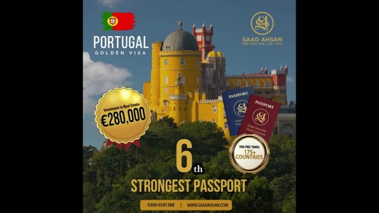 Portugal Golden Visa By Investment | Saad Ahsan Immigration Law Firm