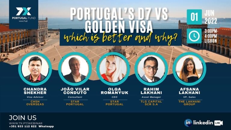 Portugal’s D7 vs Golden Visa which is better and why?