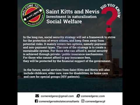 Saint Kitts and Nevis Investment Immigration Policy Social Welfare