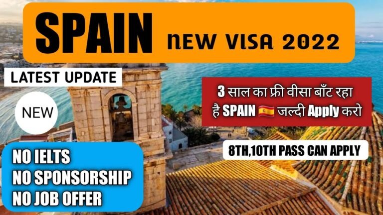 Spain Visa 2022 Without Job Offer |No Sponsorship |Nomad Visa|Work In Spain 🇪🇸