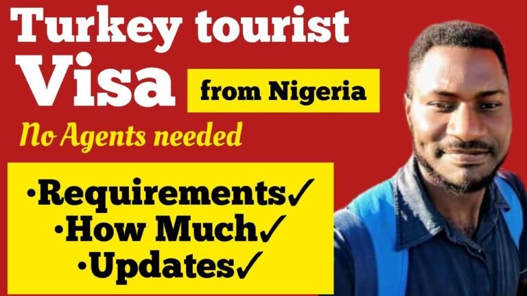 TURKEY TOURIST VISA FROM NIGERIA||HOW TO APPLY FOR TURKEY TOURIST VISA