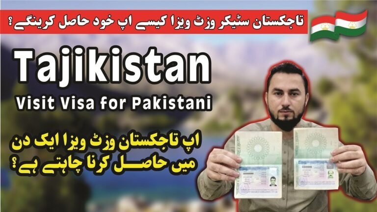 Tajikistan Visit Visa for Pakistani | Tajikistan Visa for Pakistani Passport | Tajikistan Visit