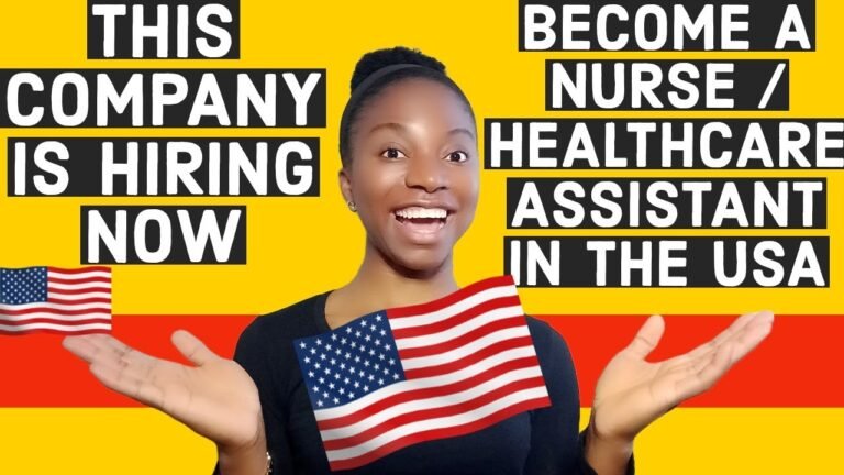 This Company is Currently Recruiting Nurses and Healthcare Assistants to the USA | Free of Charge