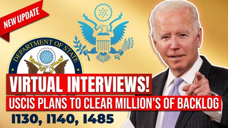 USCIS Plans to Clear Million's of Backlog : Virtual Interviews | I130, I140, I485 | US Immigration