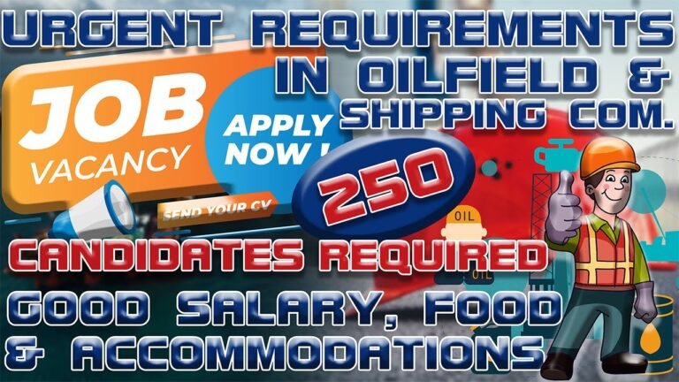 Urgent Requirement in UAE  || 250 Candidates Required || Good Salary, Accommodation & Food