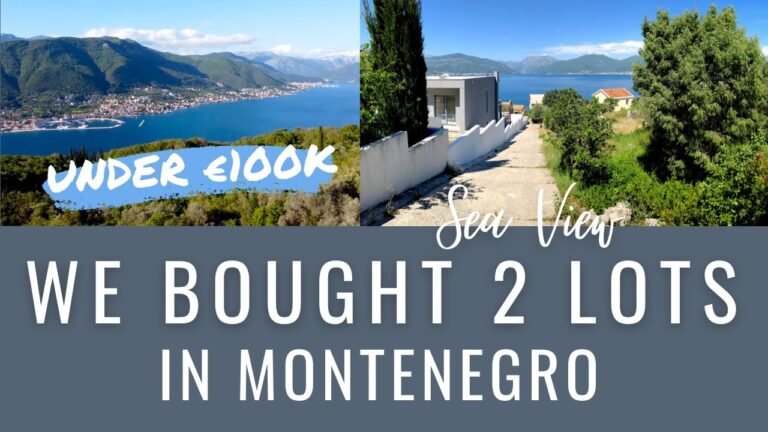 We bought two lots with sea view in Montenegro under EUR100K