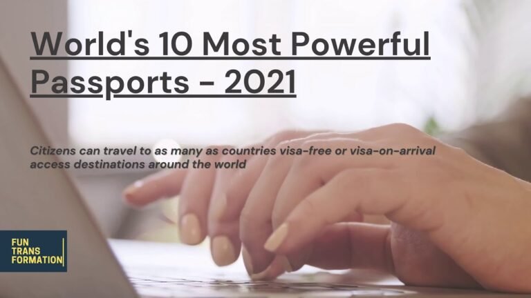 World's powerful passport 2021 | Passport | Fun transformation