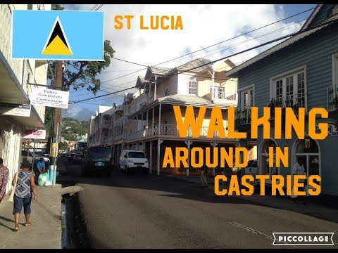 walking around @ st,lucia caribbean island