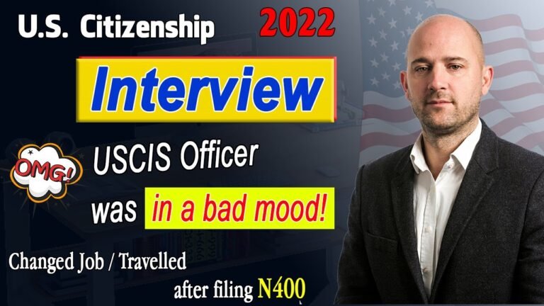 2022 US Citizenship Interview Practice | N-400 US Naturalization – Applicant Miguel Angel Acosta.