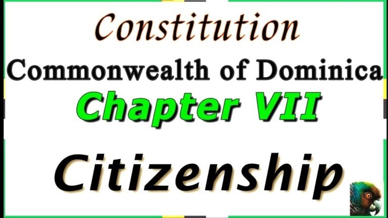 Chapter VII Citizenship