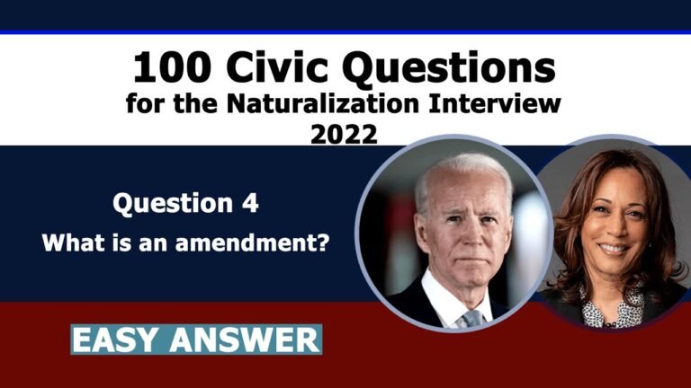 Citizenship Test 2022 Questions and Answers – 03/100