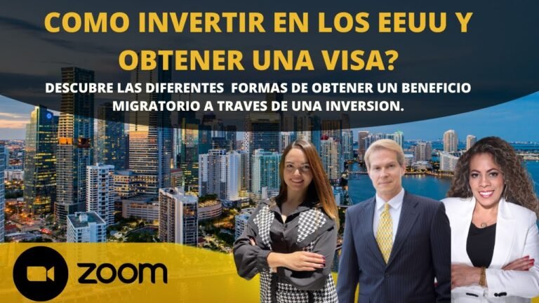 Como invertir en los Estados Unidos y obtener beneficios migratorios para establecerte legalmente