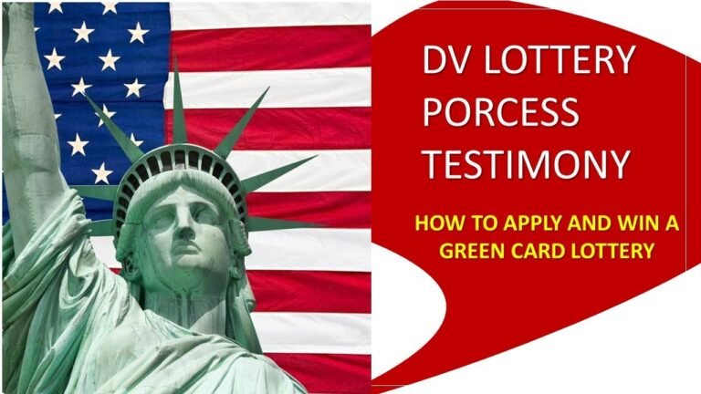 GREEN CARD LOTTERY & MOVING TO THE USA