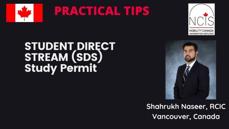 How to Apply for Study Permit under Student Direct Stream (SDS)-English