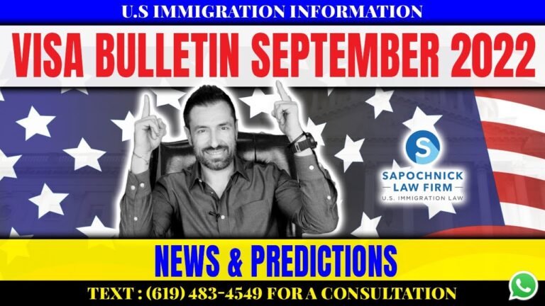 Immigration Update: Visa Bulletin September 2022 | News and Predictions