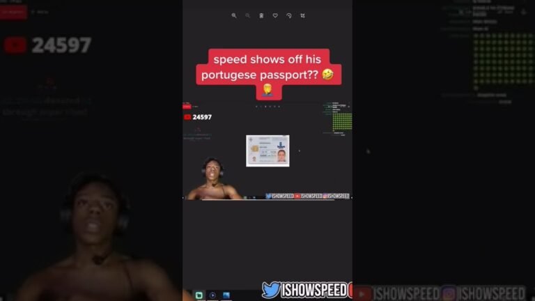 Ishowspeed becomes a Portuguese citizen 😂🇵🇹 #ishowspeed #shorts