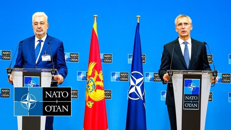 NATO Secretary General with the Prime Minister of Montenegro 🇲🇪 Zdravko Krivokapić, 23 NOV 2021