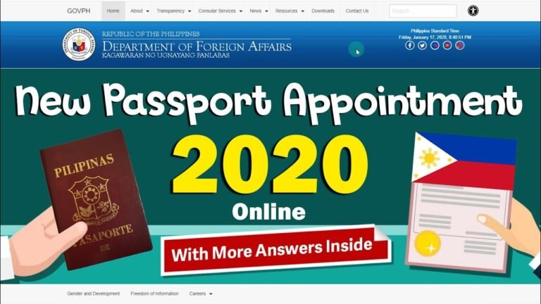 Paano mag-schedule ng passport (new applicant) appointment online 2020