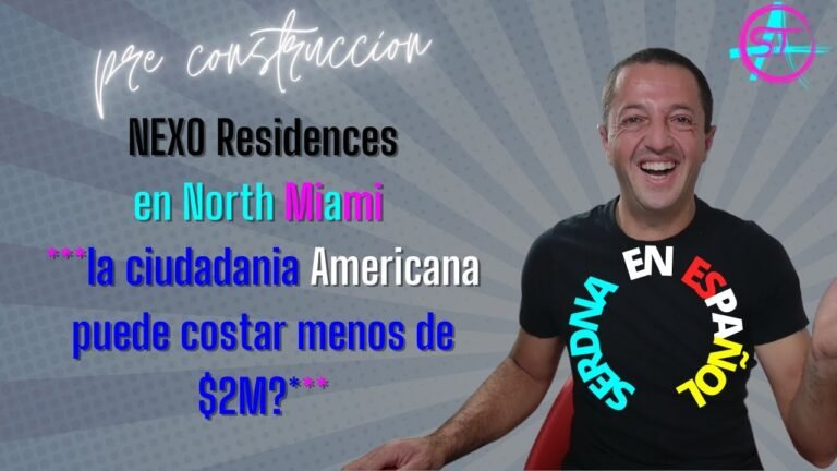 Puedo obtener mi Green Card en USA, invirtiendo menos de $2M en NEXO RESIDENCES en Miami? /Webinar/